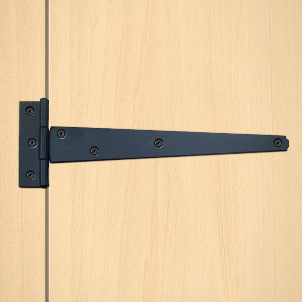 Tee Hinges Pair in Black Available in 5 Different Lengts.