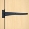 Tee Hinges Pair in Black Available in 5 Different Lengts.