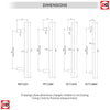 Steelworx Satin Stainless Steel Straight T Pull Handles - 4 Sizes