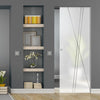 Borthwick 8mm Obscure Glass - Clear Printed Design - Single Absolute Pocket Door