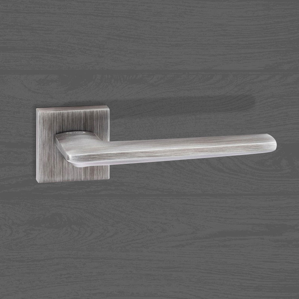 Forme Boston Designer Lever on Minimal Square Rose - Urban Graphite