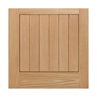 Cottage 6 Pane Oak Double Door and Frame Set - Clear Double Glazing