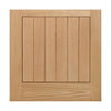 Cottage 6 Pane Oak Double Door and Frame Set - Clear Double Glazing