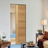 Mistral Oak Absolute Evokit Pocket Door - Prefinished