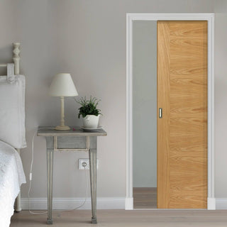 Image: Ostria Oak Single Evokit Pocket Door - Prefinished