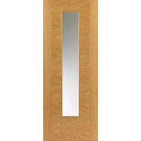 Ostria Oak Absolute Evokit Pocket Door - Clear Glass - Prefinished