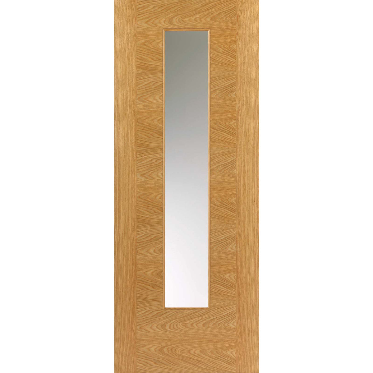 Ostria Oak Absolute Evokit Pocket Door - Clear Glass - Prefinished