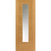 Ostria Oak Absolute Evokit Pocket Door - Clear Glass - Prefinished