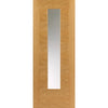 Ostria Oak Absolute Evokit Pocket Door - Clear Glass - Prefinished
