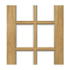 Bristol Oak Unfinished Door Pair - 10 Pane Clear Bevelled Glass