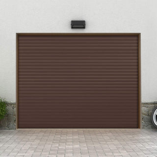 Image: Gliderol Electric Insulated Roller Garage Door from 1995 to 2146mm Wide - Brown