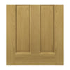 Bury Real American White Oak Crown Cut Veneer Door Pair - Clear Bevelled Glass - Prefinished