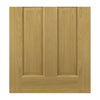 Bury Real American White Oak Crown Cut Veneer Door Pair - Clear Bevelled Glass - Prefinished