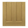 Bury Real American White Oak Crown Cut Veneer Single Evokit Pocket Door Detail - Clear Bevelled Glass - Prefinished