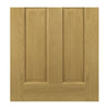 Bury Real American White Oak Crown Cut Veneer Single Evokit Pocket Door Detail - Clear Bevelled Glass - Prefinished