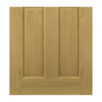 Bury Real American White Oak Crown Cut Veneer Double Evokit Pocket Door Detail - Clear Bevelled Glass - Prefinished