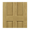 Bury American White Oak Veneer Quad Telescopic Pocket Doors  - Prefinished
