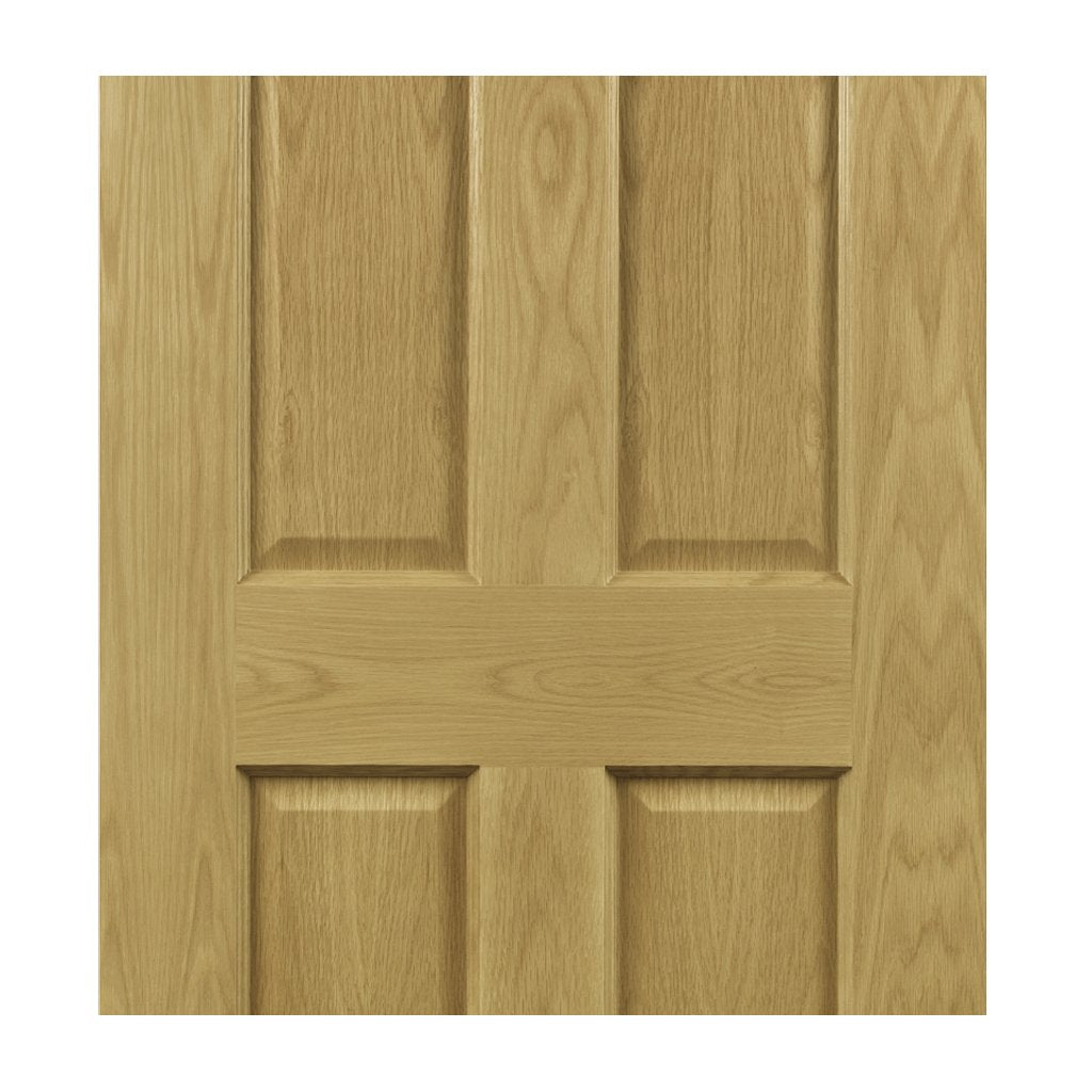Bury Real American White Oak Crown Cut Veneer Fire Door - Prefinished - 1/2 Hour Fire Rated