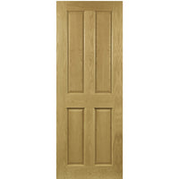 Bury Real American White Oak Crown Cut Veneer Fire Door - Prefinished - 1/2 Hour Fire Rated