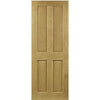 Saturn Tubular Stainless Steel Sliding Track & Bury Oak Double Door - Prefinished