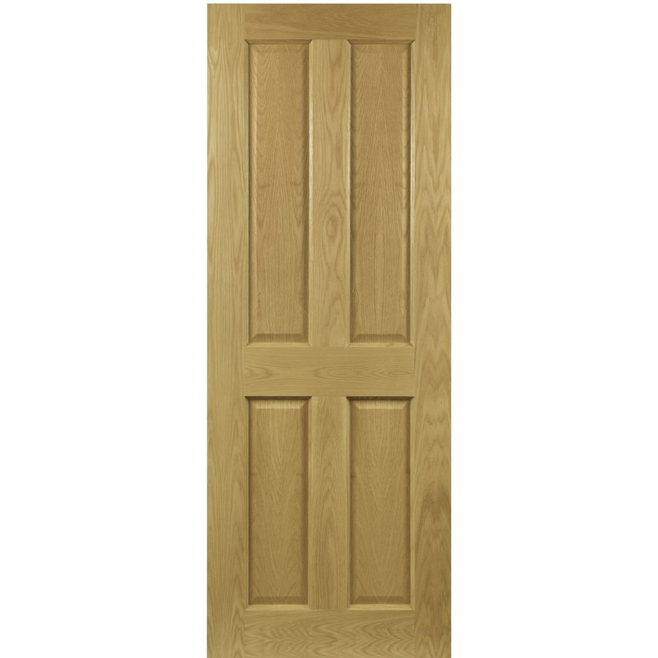 Bespoke Bury Real American Oak Crown Cut Veneer Internal Door - Prefinished