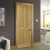 Bury Real American White Oak Crown Cut Veneer Fire Door - Prefinished - 1/2 Hour Fire Rated