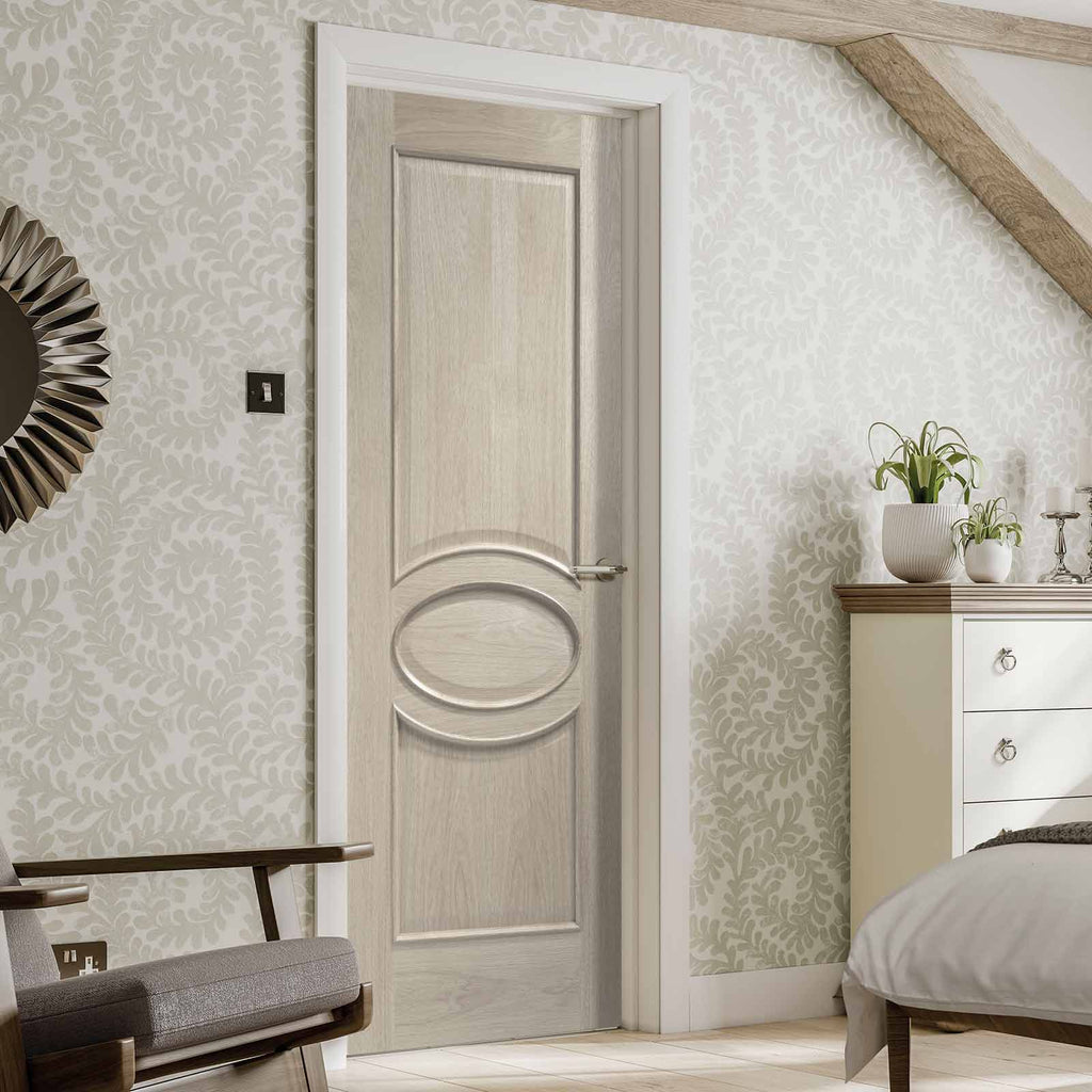 Designer varnished interior door in five colour options