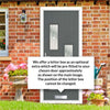 Cottage Style Cambridge 3 Composite Front Door Set with Hnd Roma Glass - Shown in Mouse Grey