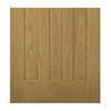 Cambridge Period Oak Double Evokit Pocket Door Detail - Frosted Glass - Unfinished
