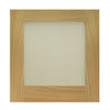Cambridge Period Oak Double Evokit Pocket Door Detail - Frosted Glass - Unfinished