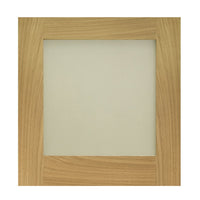 Cambridge Period Oak Veneer Staffetta Twin Telescopic Pocket Doors - Frosted Glass - Unfinished