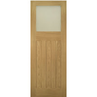 Cambridge Period Oak Veneer Staffetta Quad Telescopic Pocket Doors - Frosted Glass - Unfinished