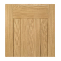 Cambridge Period Oak Door Pair - Unfinished