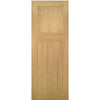 Double Sliding Door & Wall Track - Cambridge Period Oak Door - Unfinished