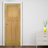 Bespoke Cambridge Period Oak Fire Internal Door - 1/2 Hour Rated - Unfinished