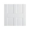 White Fire Door, Canterbury 4 Panel DSN Door - 1/2 Hour Rated - White Primed