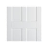 White Fire Door, Canterbury 4 Panel DSN Door - 1/2 Hour Rated - White Primed