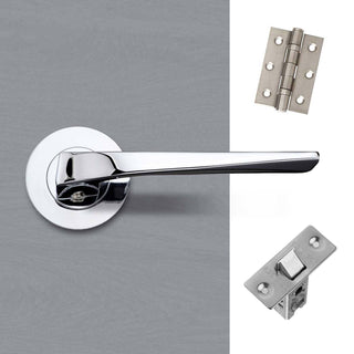 Image: Carina Door Handle Pack - Polished Chrome