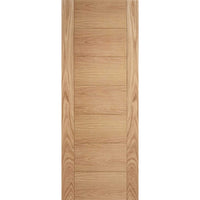 FD30 Fire Door, Carini 7 Panel Oak Flush Door - 30 Minute Fire Rated - Prefinished