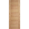 Carini 7 Panel Oak Flush Evokit Pocket Fire Door Detail - 30 Minute Fire Rated