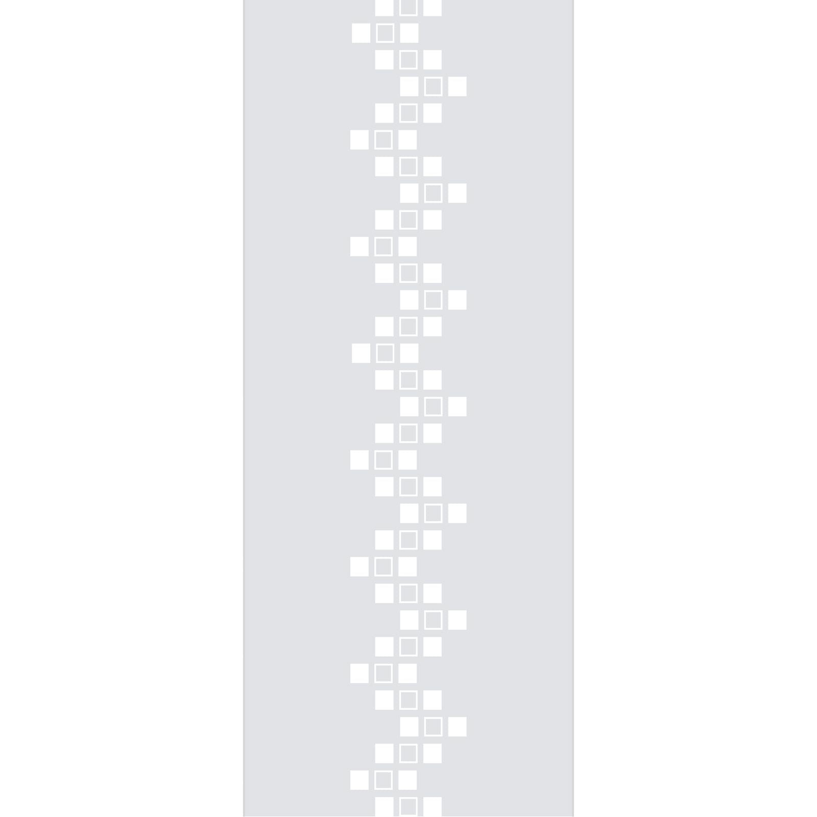 Single Glass Sliding Door - Carrington 8mm Clear Glass - Obscure Printed Design - Planeo 60 Pro Kit