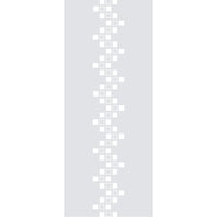Carrington 8mm Clear Glass - Obscure Printed Design - Griffwerk R8 Style Sliding Glass Door Kit