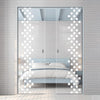 Carrington 8mm Clear Glass - Obscure Printed Design - Double Absolute Pocket Door