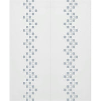 Double Glass Sliding Door - Carrington 8mm Obscure Glass - Clear Printed Design - Planeo 60 Pro Kit