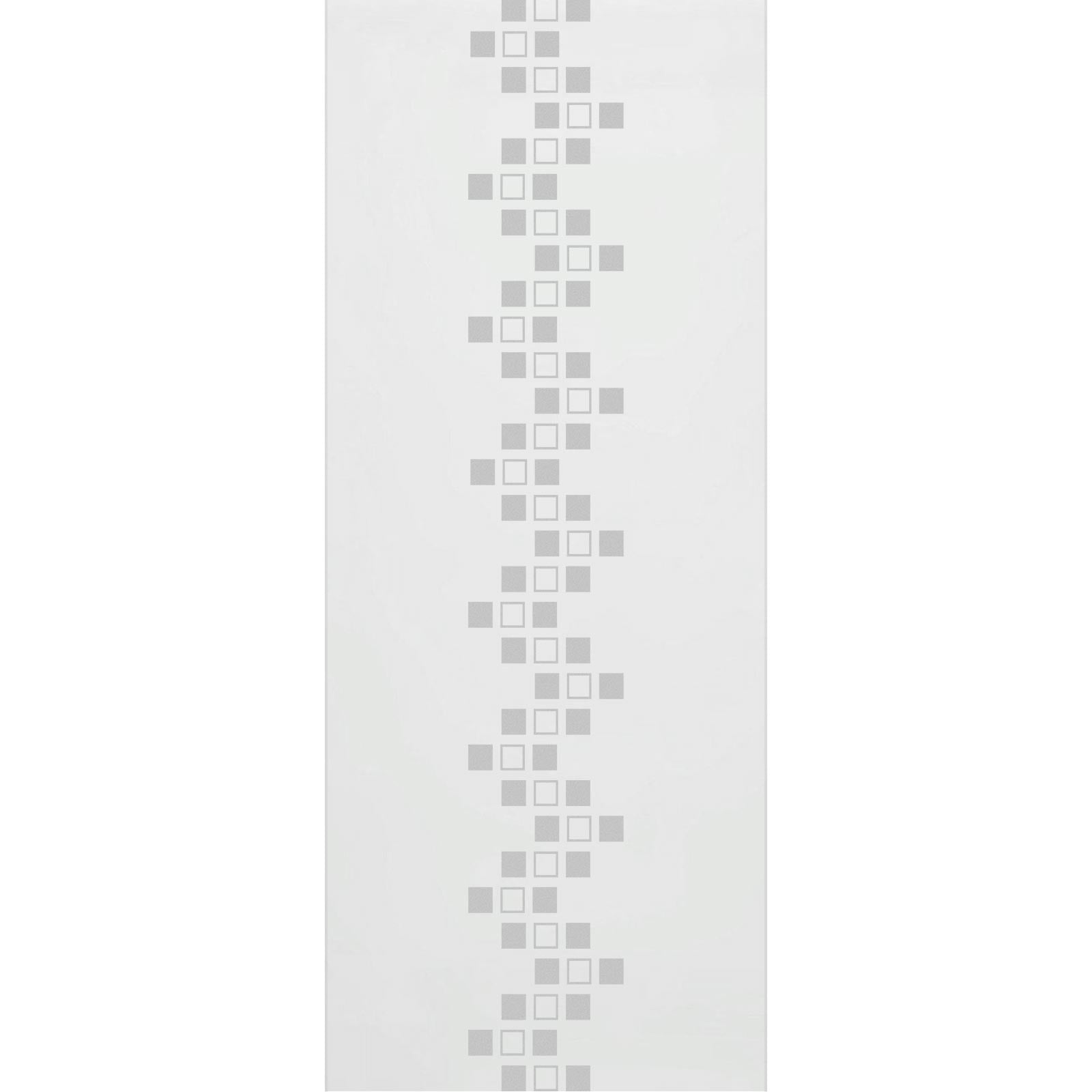 Single Glass Sliding Door - Carrington 8mm Obscure Glass - Obscure Printed Design - Planeo 60 Pro Kit