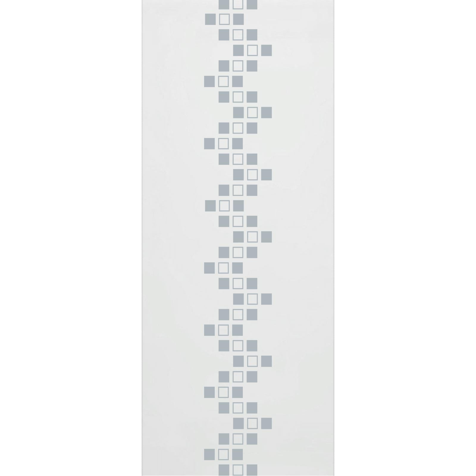Single Glass Sliding Door - Carrington 8mm Obscure Glass - Clear Printed Design - Planeo 60 Pro Kit
