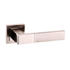 Senza Pari Casalli Lever on Square Rose - Satin Nickel