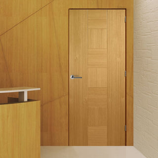 Image: LPD Joinery Bespoke Fire Door, Catalonia Oak - 1/2 Hour Fire Rated - Prefinished