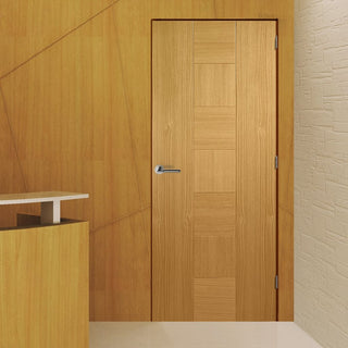 Image: LPD Joinery Bespoke Fire Door, Catalonia Oak - 1/2 Hour Fire Rated - Prefinished