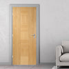 Bespoke Catalonia Flush Oak Door - Prefinished